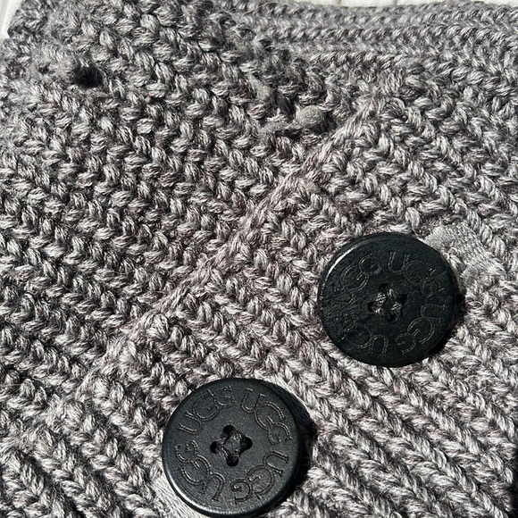 ❄️UGG Cardy Two Button Boot Gray Size 6 - Picture 6 of 9